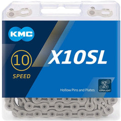 KMC X10SL Road/Mountain Bike Bicycle Chain,116Links, for Shimano SRAM Campagnolo-Silver/ Gold.
