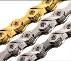 KMC X8 Road/Mountain Bike Bicycle Chain,116Links,for Shimano SRAM Campagnolo-Gold.