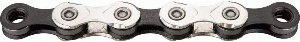 KMC X8/X9/X10/X11 Road/Mountain Bike Bicycle Chain,118Links，for Shimano SRAM Campagnolo-Silver Black.